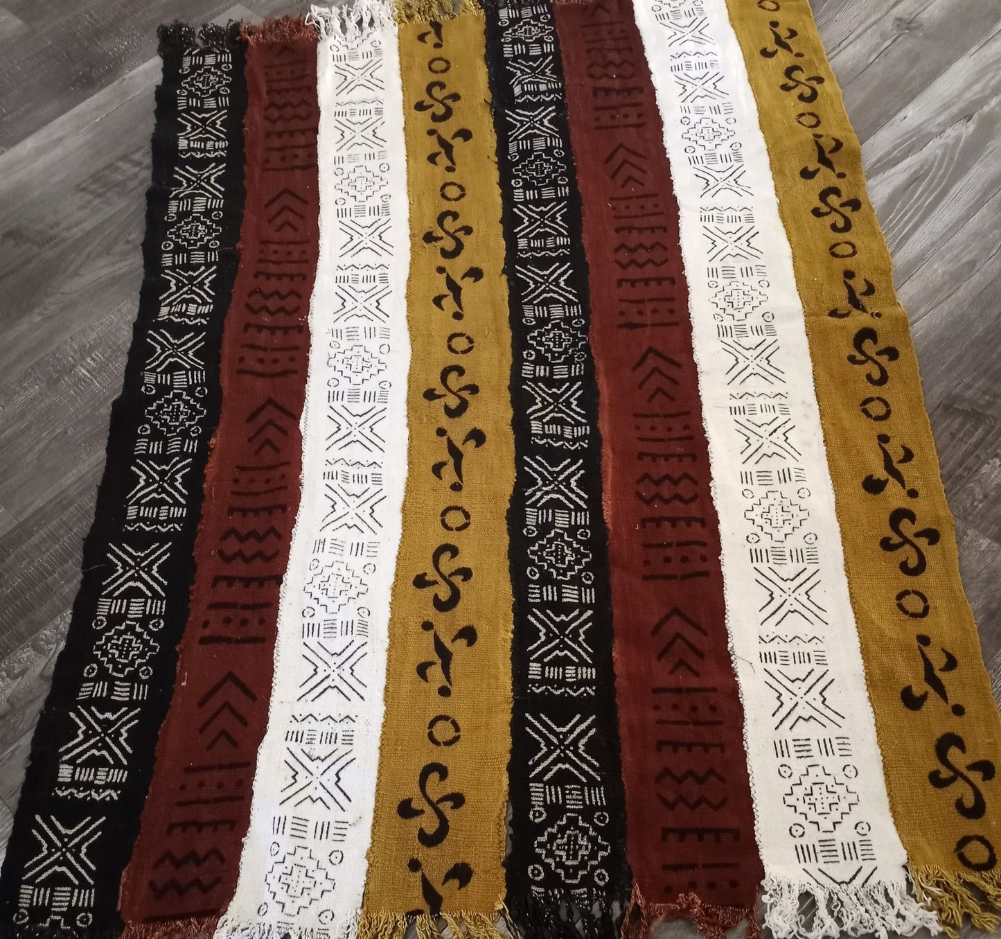 Cultural Comfort Bogolan Throw Blanket