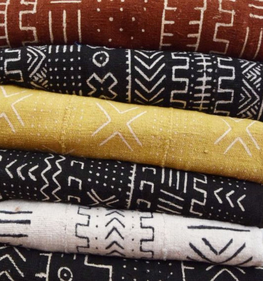 Cultural Comfort Bogolan Throw Blanket