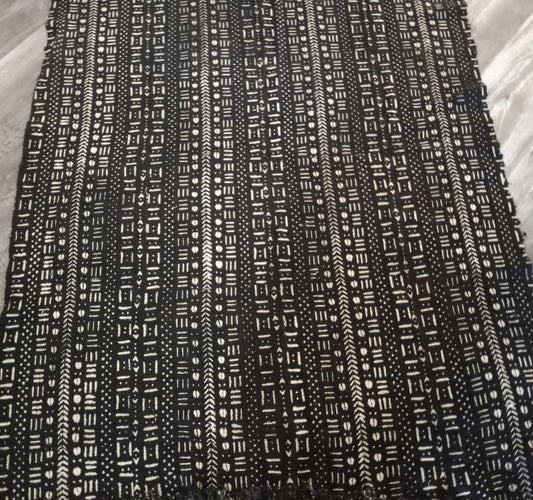 Cultural Comfort Bogolan Throw Blanket