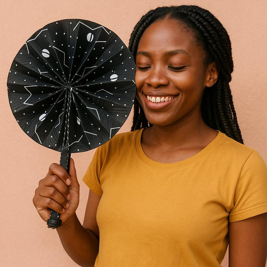 Handcrafted African Folding Fan