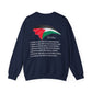 Artistic Palestine-Inspired Crewneck Sweatshirt for Unisex