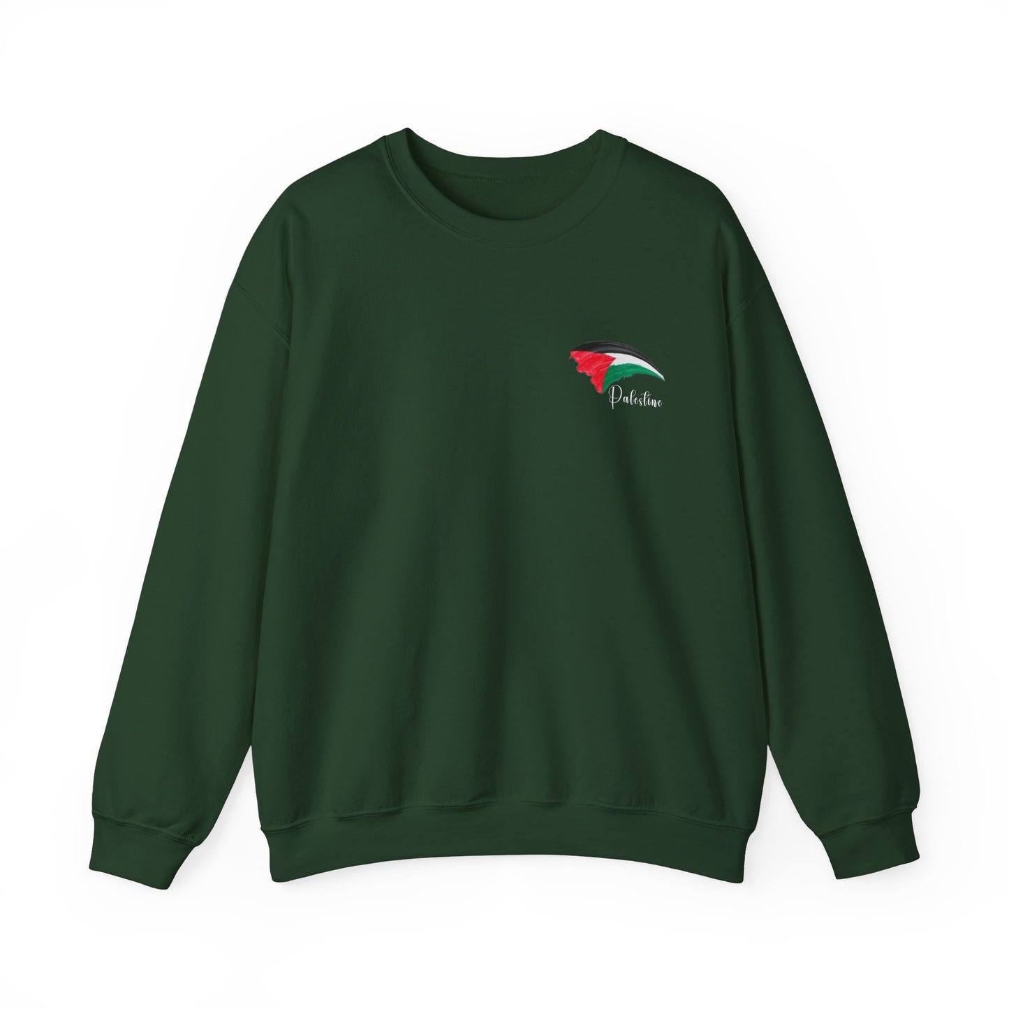 Artistic Palestine-Inspired Crewneck Sweatshirt for Unisex