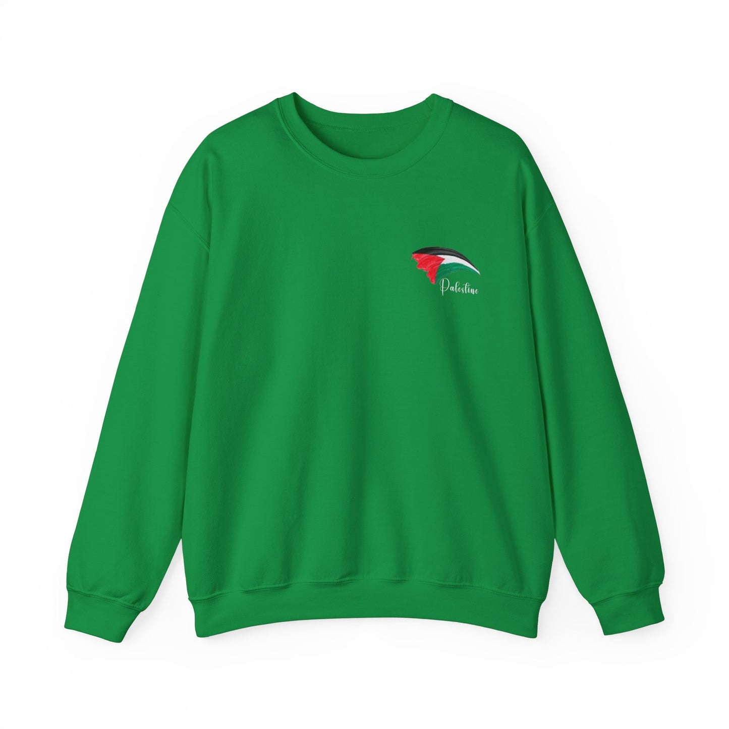 Artistic Palestine-Inspired Crewneck Sweatshirt for Unisex