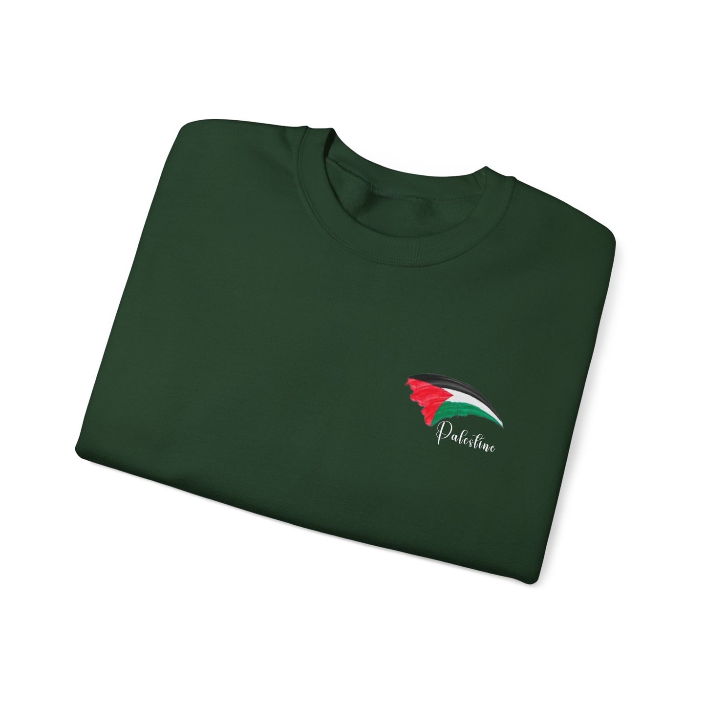 Artistic Palestine-Inspired Crewneck Sweatshirt for Unisex