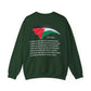 Artistic Palestine-Inspired Crewneck Sweatshirt for Unisex