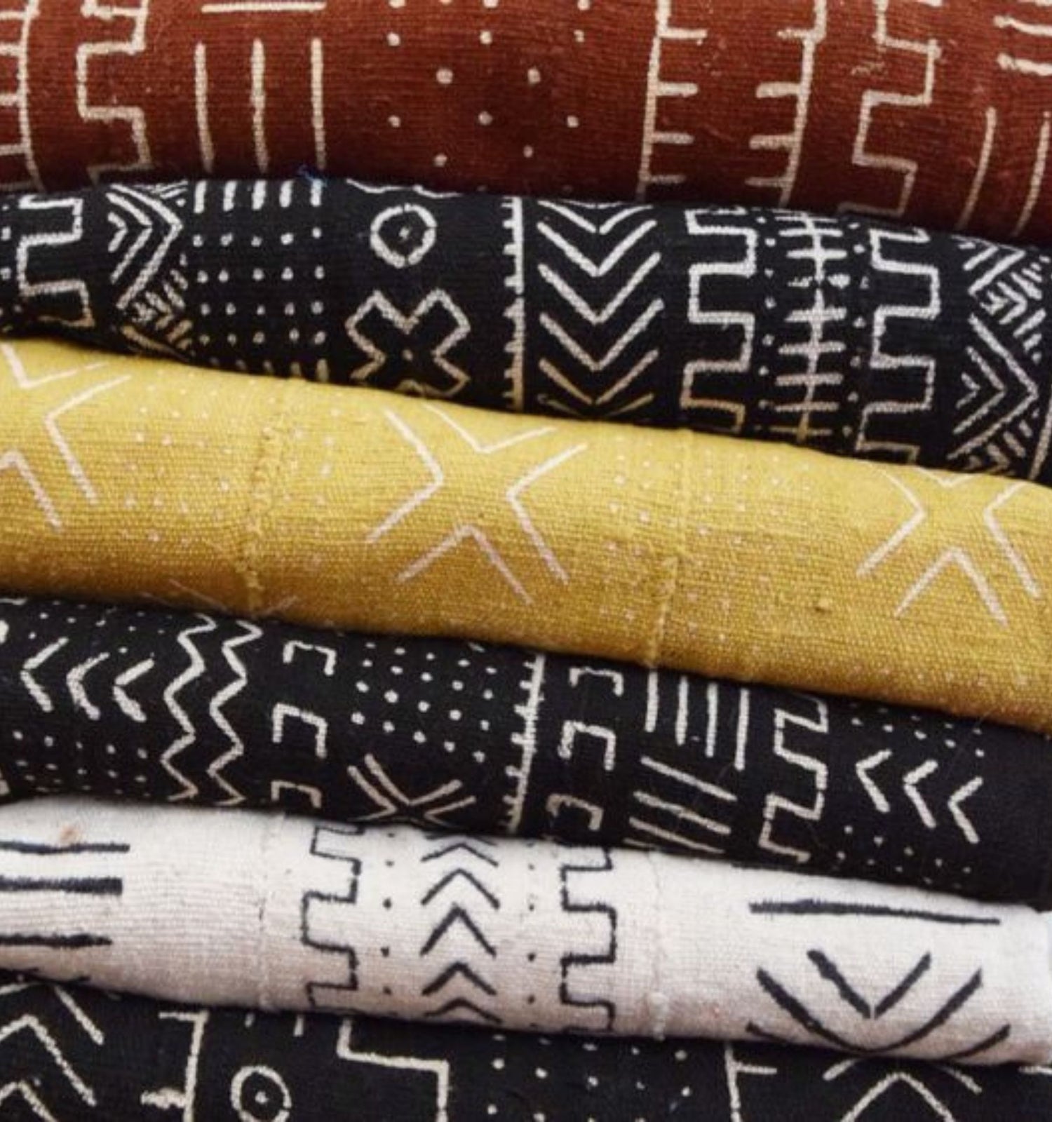 Cultural Comfort Bogolan Throw Blanket