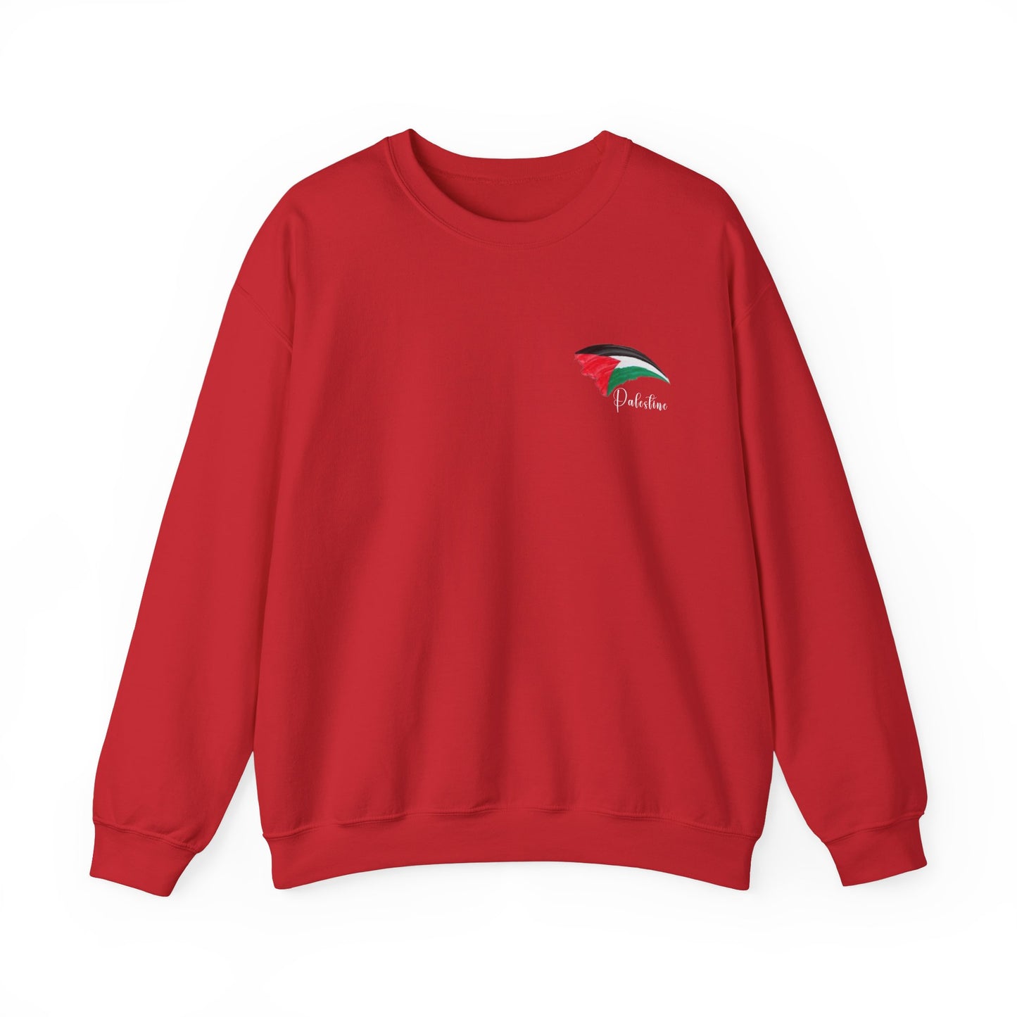 Artistic Palestine-Inspired Crewneck Sweatshirt for Unisex