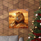 Lion Sunset Matte Poster