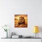 Lion Sunset Matte Poster